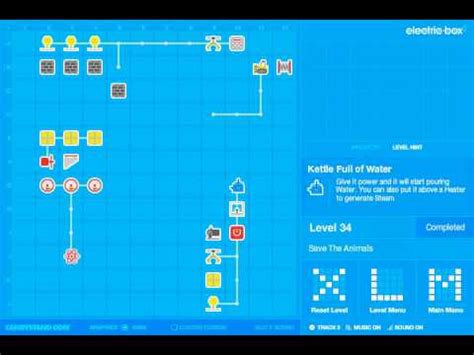 how to beat level 34 on electric box 2|electric box 2 walkthrough.